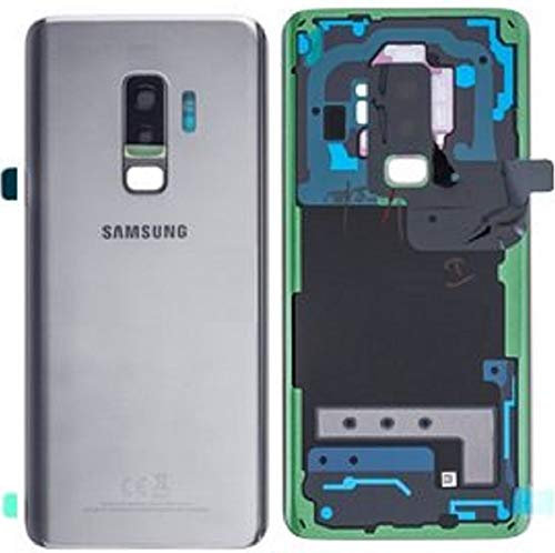 Original Samsung Cache batterie, arrière, cache batterie, cache arrière pour Samsung Galaxy S9 PLUS G965F Gris / objectif pour appareil photo / film adhésif / d'outils