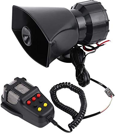 Blaulicht,Megafon Auto,Auto Sirene 12V,rikanische Sirene,Auto-Lautsprecher,7 Töne 12V Lautes Auto Oder Lautsprecher Universal Auto-Lautsprecher Horrene Autowarrm Nallwarrene