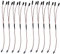 10Stück Servo Y Kabel, Premium RC Servo Verlängerungskabel, Y Servo Extension, 200mm 1 auf 2 Y Kabel, 3 Pin Kabel JR Stecker Verlängerung auf RC Flugzeug