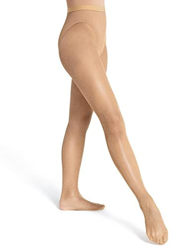 Capezio Malla Profesional sin Costuras, 15 guaridas, Caramelo, 3X para Mujer