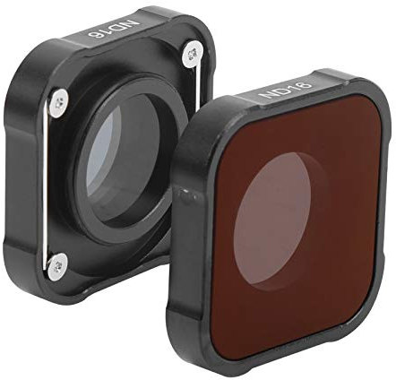 Action Kamera ND Filter, wasserdichter Neutralfilter ND16 Optisches Glasfilter Objektiv Zubehör für 9