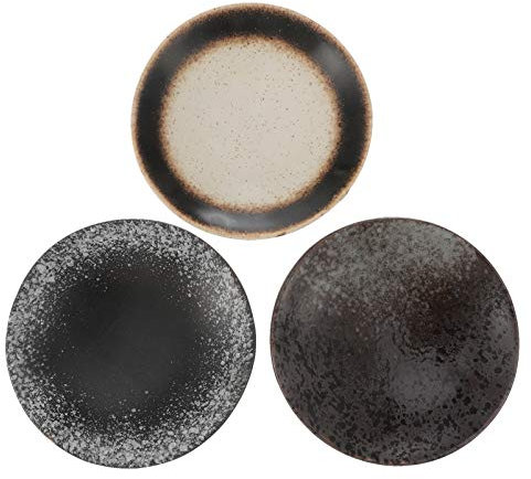 Cabilock 3 STK Snack-Platte Gewürzschale Gewürzbehälter Sauce Gericht Eisschale Soja-dip-Schale Dessertschale Snackschalen Küchengeschirr Appetizer Teller Ketchup Essiggericht Keramik