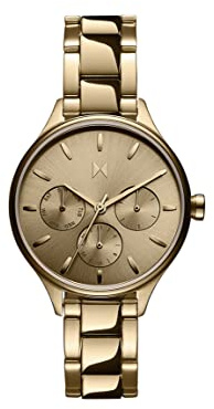 MVMT Multi Zifferblatt Quarz Uhr für Damen mit Gelbgoldfarbenes Edelstahlarmband - 28000239-D