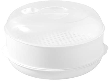 Stronrive Vaporera para Horno De Microondas, Olla De Vapor para Microondas De 3 Niveles para Cocina, Utensilios De Cocina Al Vapor, Cesta De Vapor Dim Sum Al Vapor, Cocina Saludable Rápida Y Rápida