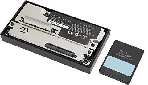 Septpenta Gaming Festplattenadapter, Schnittstellen Netzwerkadapter mit Verbesserter Immunität, Robust, Geeignet für PS2 SATA Netzwerkadapter mit 32 MB Fmcbv1.953 Speicherkarte
