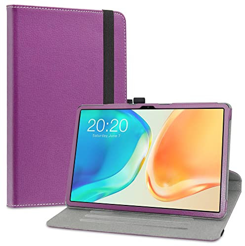 LiuShan Custodia per TECLAST M40 Plus,360 Gradi di Rotazione Custodia in Pelle PU con Supporto Caso per TECLAST M40 Plus/TECLAST P20S /TECLAST P30S /TECLAST P40HD 10.1 Pollici Tablette,Viola