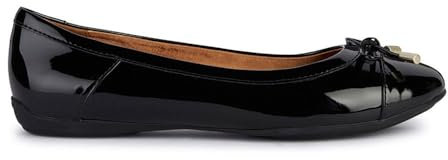 Geox Damen D Charlene C Ballet Flat, Black, 36 EU