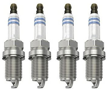 Toiumops Zündkerzen für Honda Accord VII City Jazz III, 4 Stück Doppel-Iridium-Zündkerzen 0242240691