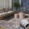 MY-RUG Stilvoller flachgewebter Outdoor-Teppich Ishaan waschbar - Rechteckig, grau-blau-braun Mix, ideal für den Außenbereich, 290 x 200 cm, Balkonteppich