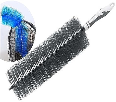 ecersu Flexible Fan Dusting Brush,Bendable Dusting Brush,Electric Fan Dust Brush Cleaner,Effective Cleaning Duster,Fan Dusters for Cleaning (Color : Black, Size : One size)