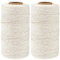 KINGLAKE 2mm Kordel Beige,200M Baumwollschnur,Makramee Garn,Baumwollgarn Dünn,String Für Backen,Kochen in der Küche,DIY Basteln,Weihnachtsgeschen Kverpackung,Deko-(100mX2)