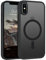 GaoBao Coque pour iPhone X/XS Compatible AVCE mag-Safe, Hybrid Magnétique Case Étui Translucide Mat Arrière Protection Caméra Housse Fine Antichoc Dos Anti Rayures pour iPhone X/XS 5.8'', Noir