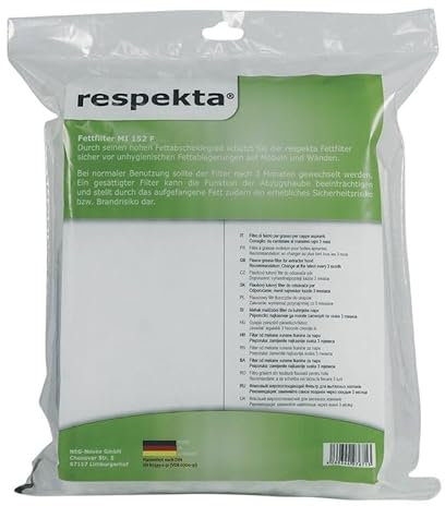 LUTH Premium Profi Parts Fettfiltermatte kompatibel mit Respekta Mi 152 F Universal 530x400mm für Dunstabzugshaube 3stk