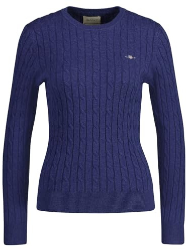 Stretch Cotton Cable C-Neck