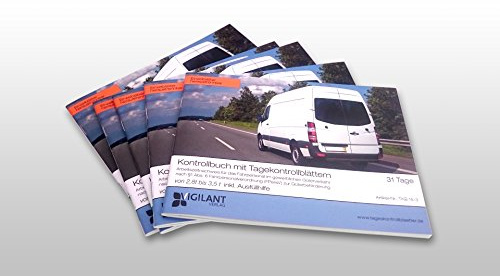 Kontrollbuch mit 32 Tageskontrollblätter Güterverkehr (FPersV) | Premium-Qualität (50er Pack)