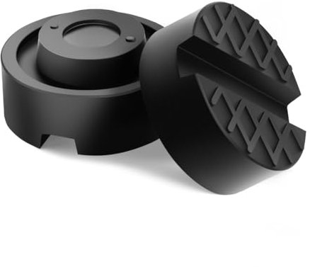 2 Piezas Bloque de Goma Redondo Protector Goma, Goma Universal con Ranura