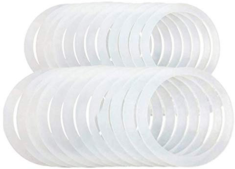 20 Pièces Remplacement De Joints De Bocal En Silicone, Joint D'étanchéité De Pot De Remplacement, Bague D'Étanchéité De Bocal, Joint Rechange Silicone Pour Bocaux En Verre Pot À Bonbons