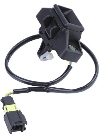 ZJARZWYG Voiture Loquet Verrouillage Du Hayon Pour R&enault Pour Kangoo Pour Clio MK2 1998-2006 7700308997 8200078950 905032078R Accessoires (Modèle 2, Noir, Mécanique, Bouton Poussoir, Manuel)