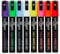 STATIONERY ISLAND Kreidestifte für Tafel Abwaschbar, Kreidestifte für Fenster, 8 Neon Farben Kreidemarker für Glas & Tafeln, Bunt Fensterstifte