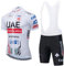 X-CQREG Radtrikot für Herren, Trägerhosen-Set, Sommer, Mountainbike, Fahrrad-Anzug, Anti-UV-Fahrrad-Team, Rennuniform, Kleidung, Weiß (1), XXX-Large