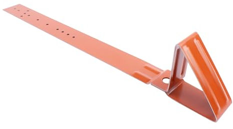 Decket Schneefang SGN 001 für Dach, 50 Stück Schneefänger aus Stahlblech, Vorbeugung von Dachlawinen & Verhinderung von Herabfallenden Schneemassen, Schneefangsystem, Ziegelrot