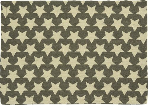Sander - Tischläufer: Stars / Sterne, Farbe: 73 /Khaki, 40 x 150cm,
