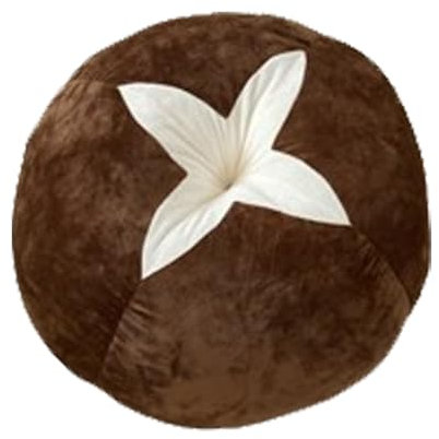 champracer Plüsch gemüsekissen, Niedlicher Pilz Kürbis Erker Fenster Wohnzimmer Kissen Süße Simulation Pilz Kissen,Puppe Plüsch Spielzeug für Kind Home Decor Sofa Kissen (45cm,Shiitake-Pilz)