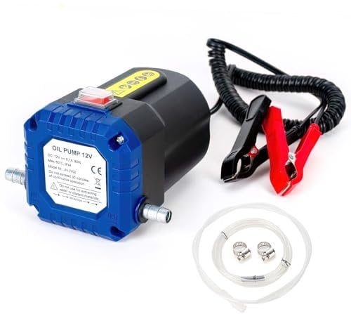 LEMOTO Estrattore di Pompa per Cambio Olio 12V 80W Pompa per Il Trasferimento di Aspirazione con Tubo