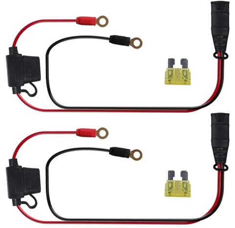 2 Pack M6 (1/4in) Wires Harness Compatible with NOCO GC002 X-Connect Genius Smart Battery Chargers Extension Cable Accessory