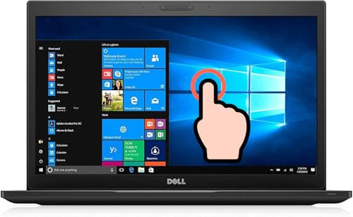 Dell Ordinateur portable Latitude 7480 Business, Intel Core i5-6300U 2,4 GHz jusqu'à 3,0 GHz, 16 Go RAM, 256 Go SSD, écran tactile, clavier rétroéclairé, Windows 10 Pro (reconditionné)