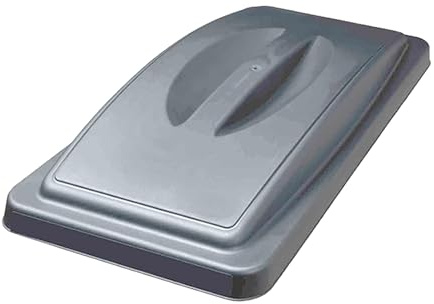 Chabrias Ltd Slim Bin Lids – UK Made Colour Coded Recycling Lids for Slimline Bins | Durable, Easy Fit | for Waste Segregation Waste Management Systems (Grey Handletop)