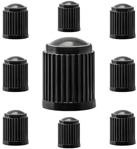 Pitlane Performance® Dunlop Valve Caps Set of 10; Bicycle Tyre Valve Covers Protection Valves; E‑Bike Valve Caps (Dunlop)