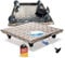 PlantMOVER Pflanzenroller mit Seilzug - 150kg Tragkraft 32x32 cm – eckig mit robusten Rollen – aus Aluminium-Riffelblech für besten Grip – Rollbrett für Pflanzen – Einfach ziehen, Made in Germany