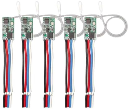 Koolenry 433,92 MHz Universal Funk-DC 3,6V-24V Fernbedienungsschalter 1 CH Relais-Empfänger LED-Lichtsteuerung DIY-Bausatz