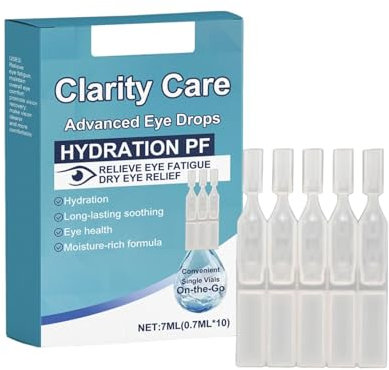 Colirio Calmante Para Aclarar La Vista. El Colirio Hidrata Los Ojos, Proporciona Cuidado Ocular Y Mejora La Visión Borrosa.Gotas Para Ojos Secos,Colirio Para Hidratación Intensa.7ml