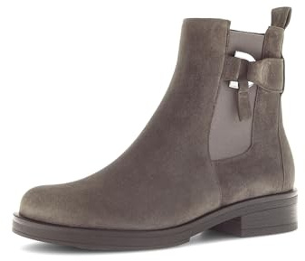 Gabor Damen Chelsea Boots, Frauen Stiefeletten,Bootee,Booties,halbstiefel,Kurzstiefel,uebergangsschuhe,Mohair (Altsilber),44 EU / 9.5 UK