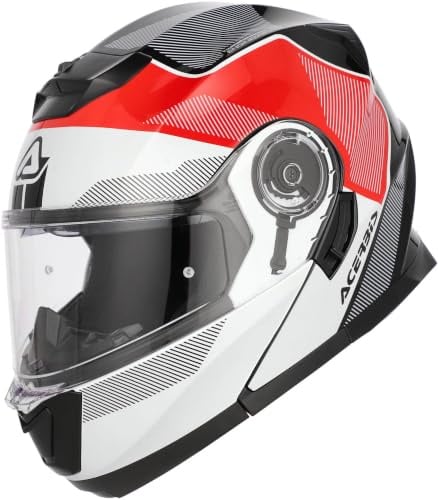 Acerbis Serel Logo Klapphelm, weiß/rot/schwarz, M (57/58)