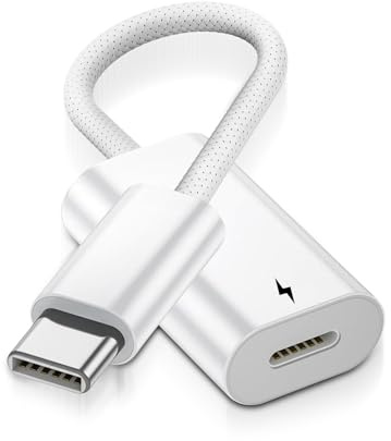 APKLVSR USB-C & Light-ning 3-in-1 Adapter, kompatibel mit iPhone 15/16/17, iPad Pro/Air, MacBook, Adapter für Audio, Laden und Datenübertragung mit Headset-Unterstützung