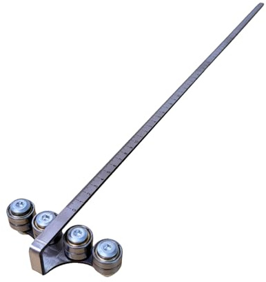 Präzisions-Führungsschiene aus Edelstahl 65cm für Handkreissäge – Robuste Zuschnittschiene mit Rücklauf-Lagerführung & integrierter Skala für gerade, saubere Sägeschnitte in Werkstatt & DIY