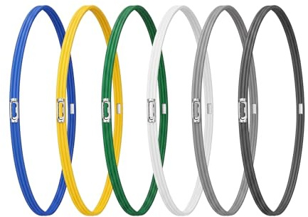 Large Elastic Bands, Trash Can Rubber Bands, 6PCS,Kitchen Office Outdoor Trash Bag Bands for 13 to 30 Gallon Garbage Cans,Durable Trash Bag Bands to Hold Trash can Bags in Place (6 Colors)