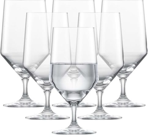 ZWIESEL GLAS Pure Water Glass (Set of 6), Drinking Glasses for Water, Dishwasher-Safe Machine-Made Tritan Crystal Glasses, Made in Germany (15 Ounce)