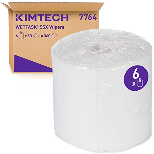 Kimtech Wettask SXX Wischtücher 7764 – 6 Nachfüllungen mit je 60 Tüchern, weiß