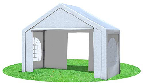Stabilezelte Partyzelt 4x2 m Modular Pro PE 240 g/m² wasserdicht inkl. Seiten Festzelt Gartenzelt Weiss