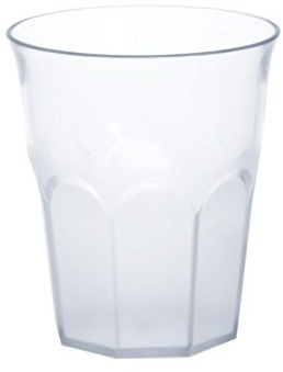 12er Set Caipirinha-Glas teilgefrostet 0,3l SAN Kunststoff Spülmaschinenfest