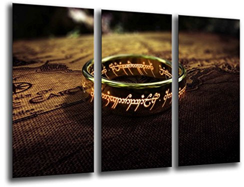 Wandbild - Bild Der Herr der Ringe, 97 x 62 cm, Holzdruck - XXL Format - Kunstdruck, 26129