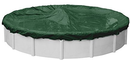 Pool Mate 3218-4PM Green Round Winter Pool Cover, 18-ft. Pool