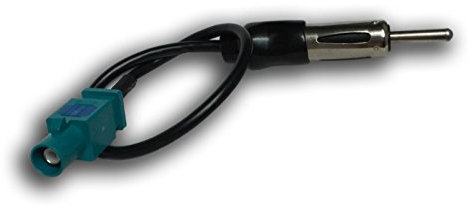 vhbw Antennen-Adapter Fakra-Stecker auf Din Stecker 150Ohm kompatibel mit Audi, BMW, Citroen, Dacia, FIAT, Mercedes, Peugeot, Renault, Seat, Skoda, VW