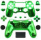 Funda especial personalizada con botones para mando inalámbrico PS4, color verde cromado