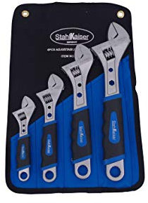 Rollgabelschlüssel-Satz 4-tlg 150 200 250 300 mm Engländer 6 8 10 12