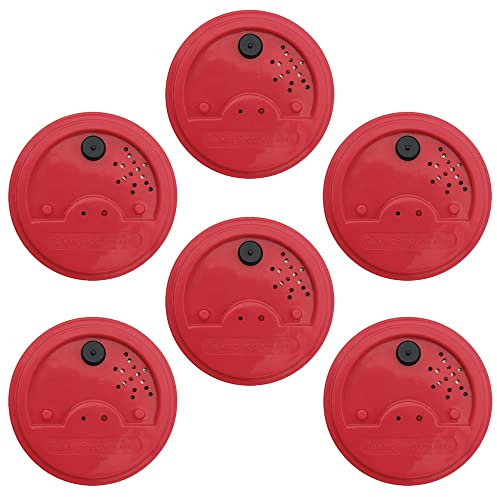 Talking Products, Red Talking Tins Voice Recorder, 40 Seconds Recording, Pack of 6. Ideal for Independent Living and Speaking and Listening Activities